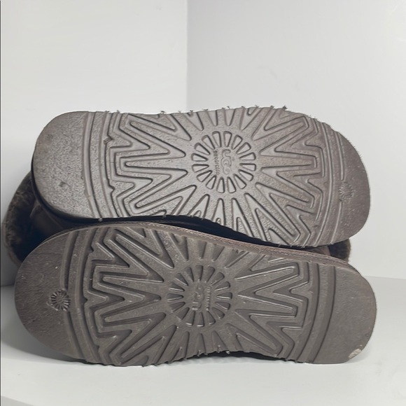 UGG Brown Winter Boots with Fur Trim - Picture 5 of 5